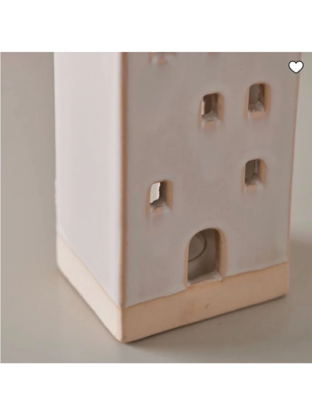 West Elm Village Tealight Ceramic Candleholders, Large House